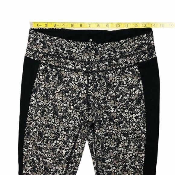 Athleta Ditsy Stripe Balance Capri Flint Gray M - Picture 5 of 8